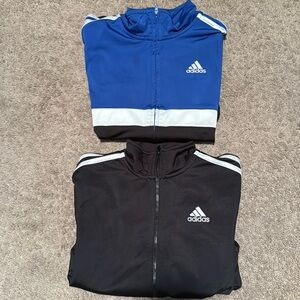 (2) Adidas Track jackets